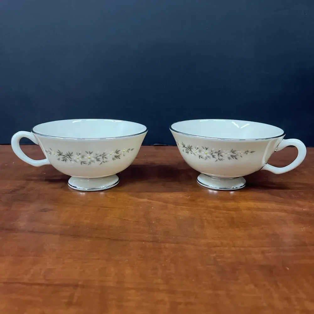 Vtg Dish Set Of 8 Pieces Brookdale By Lenox H500